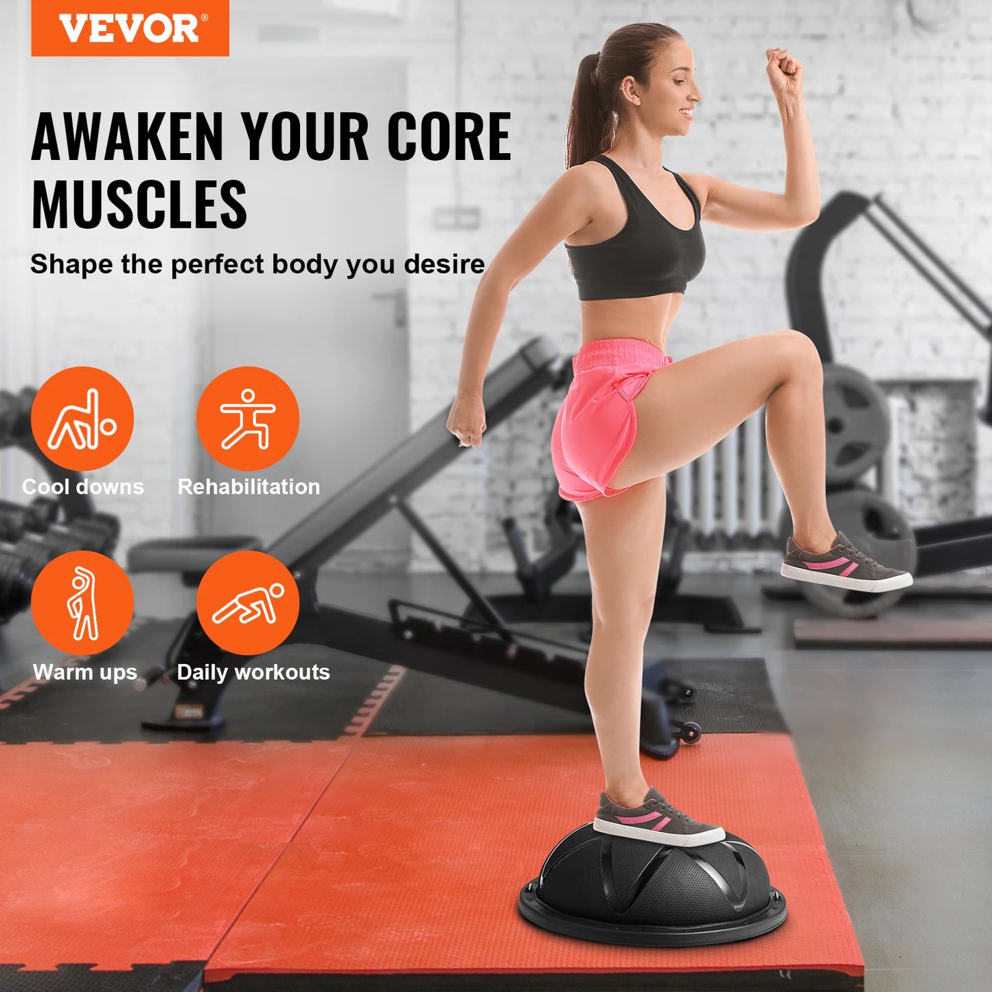 SucceBuy Half Exercise Ball Trainer For Full Body Workouts