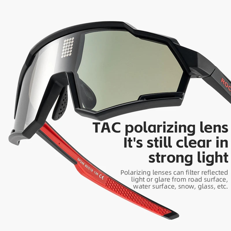 ROCKBROS Photochromic Polarized Cycling Glasses UV400 Eyewear