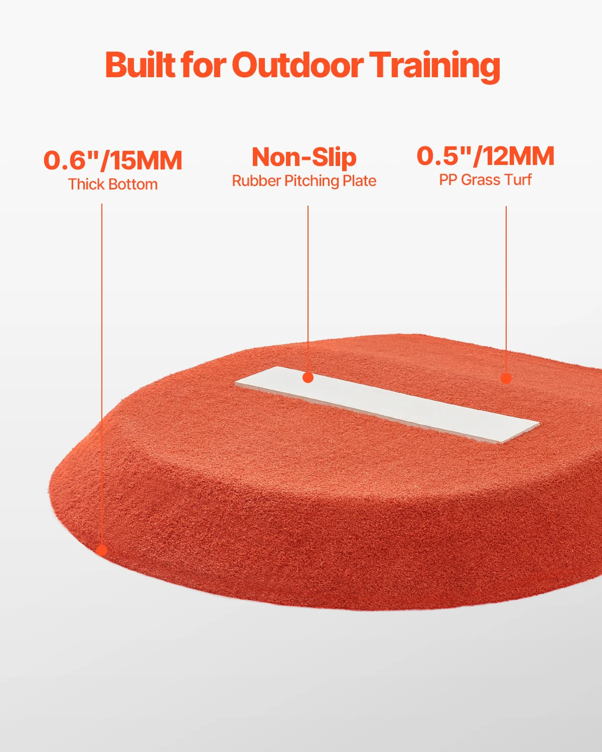 SucceBuy Baseball Pitching Mound for Pitching Practice and Training Equipment