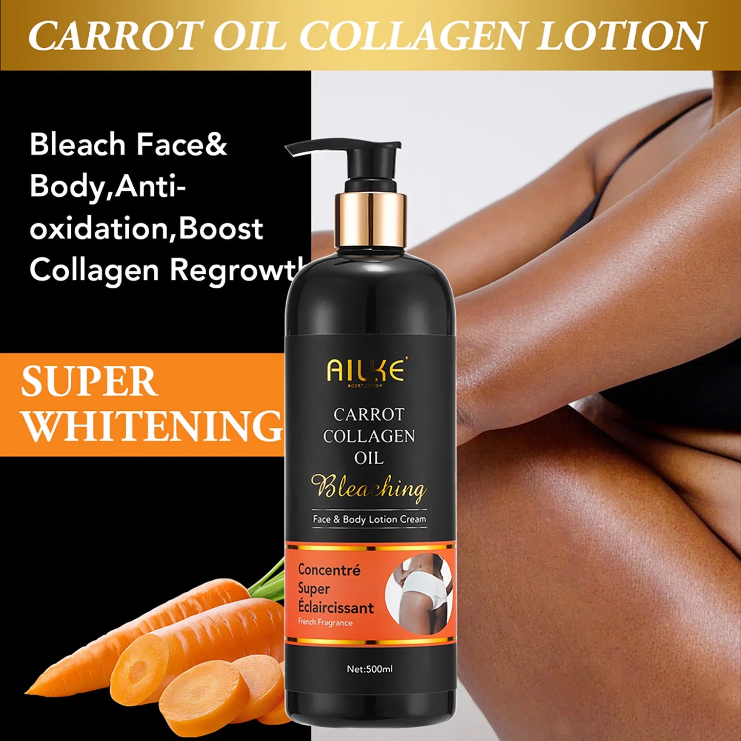 AILKE Collagen Skin Care Set For Women Whitening Freckle Removal Kit