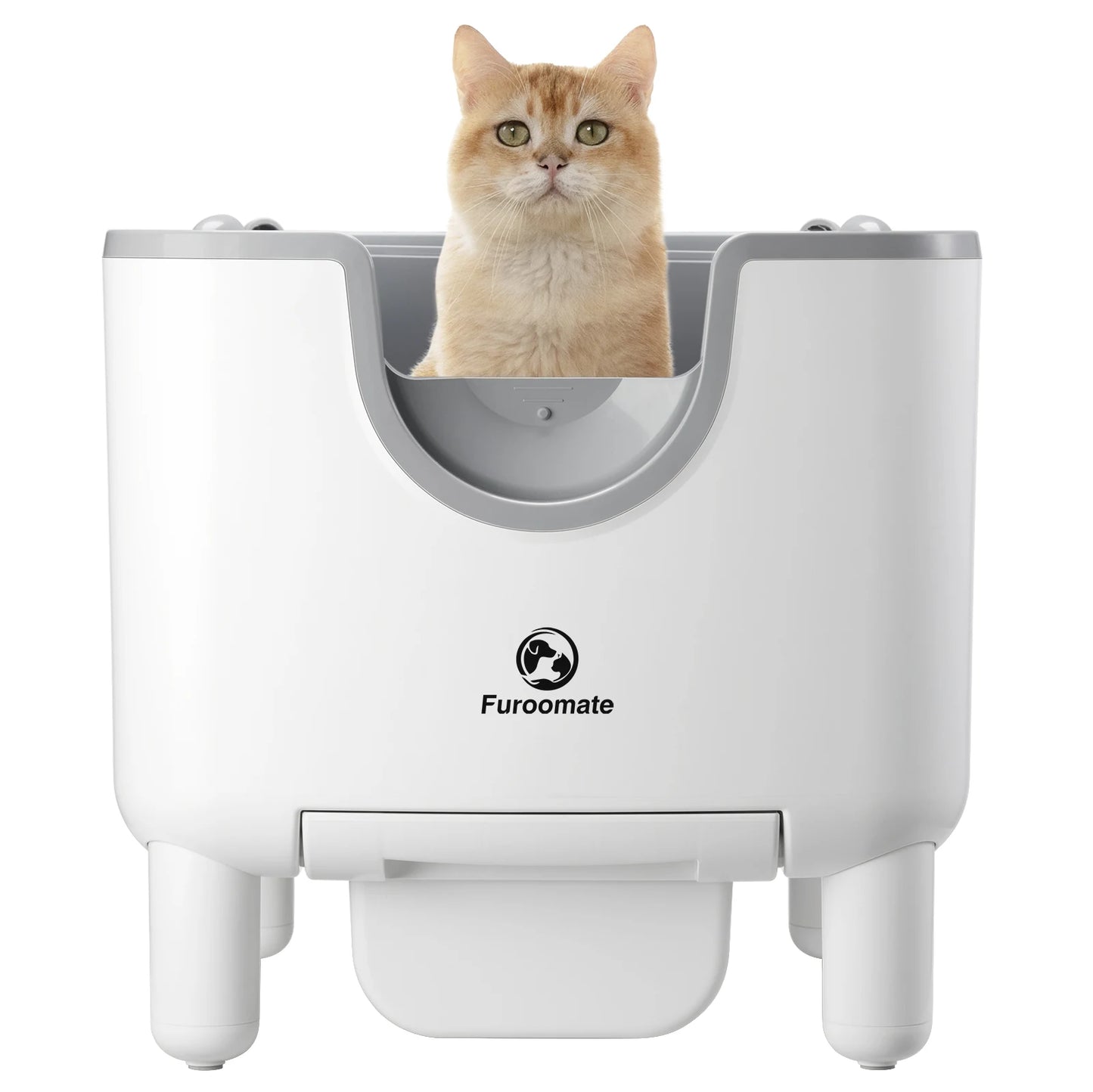Furoomate F6 Open Top Self Cleaning Cat Litter Box With Odor Control