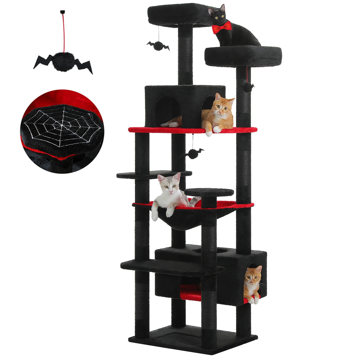 PAWZ Road Cat Tree With Scratching Posts Hammock And Condos