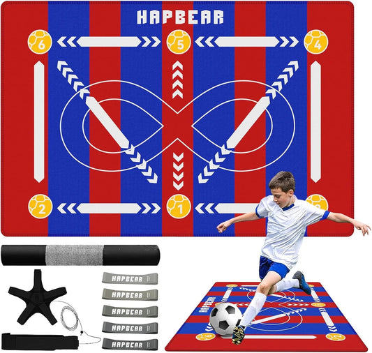 Soccer Footwork Training Mat for Ball Mastery and Agility Practice