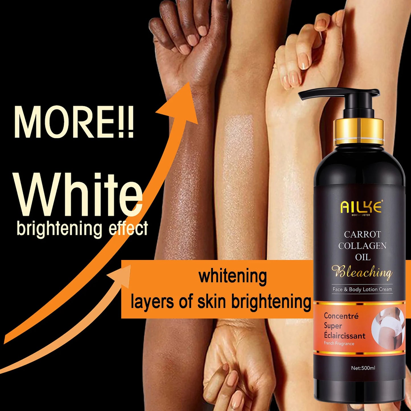 AILKE Collagen Skin Care Set For Women Whitening Freckle Removal Kit