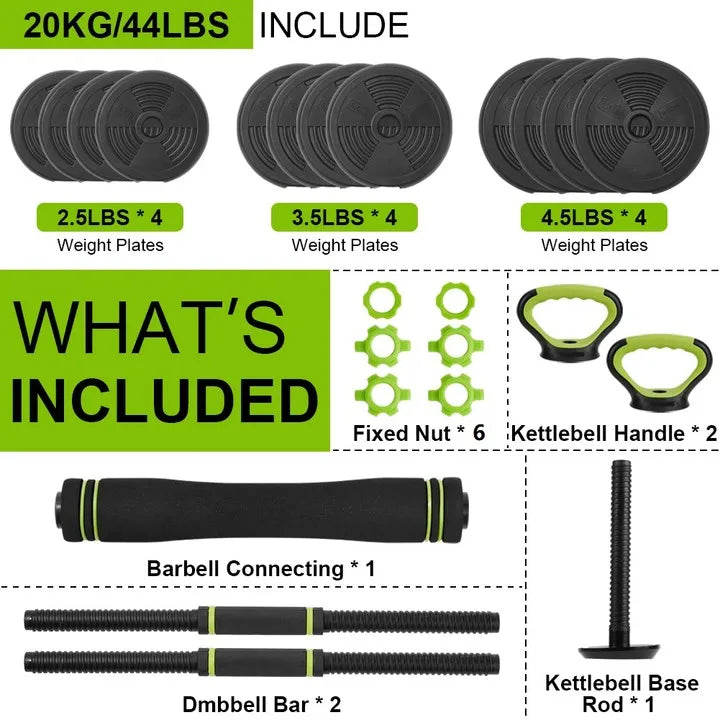 TWISTER.CK Adjustable Dumbbells 44 66 88 Lbs Free Weight Set Home Gym