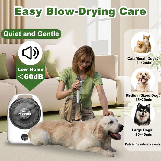 Pet Grooming Vacuum Kit With Hair Trimmer Blow And Suction