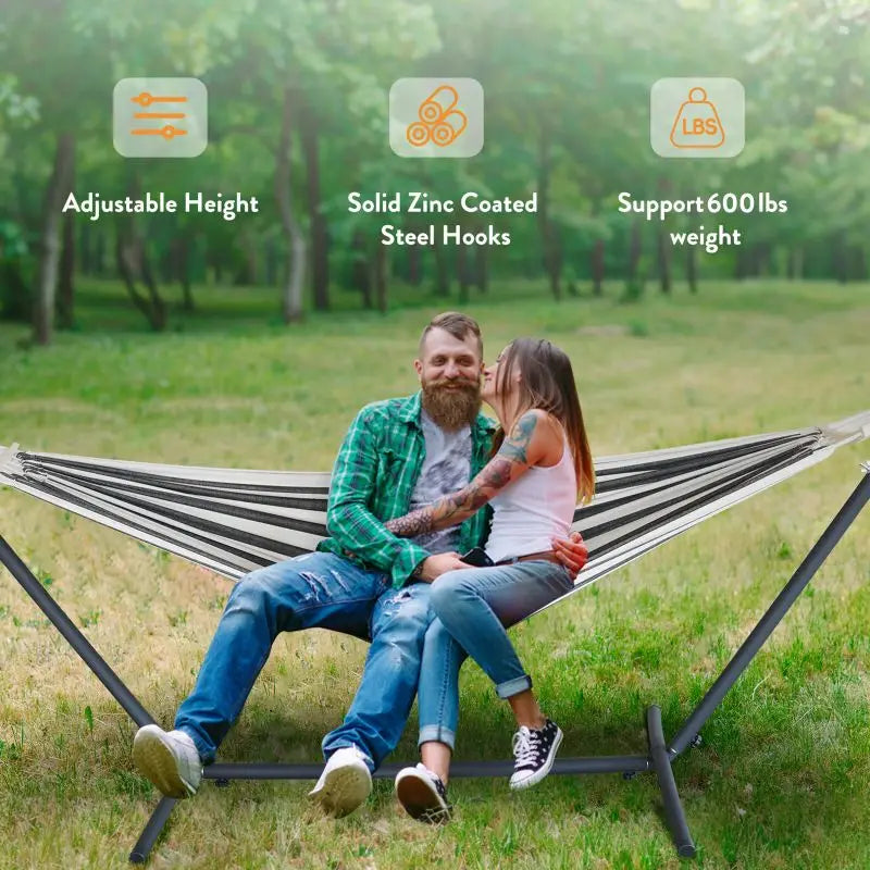 Gyroor Adjustable Hammock Stand With 600Lb Capacity And Storage Bag