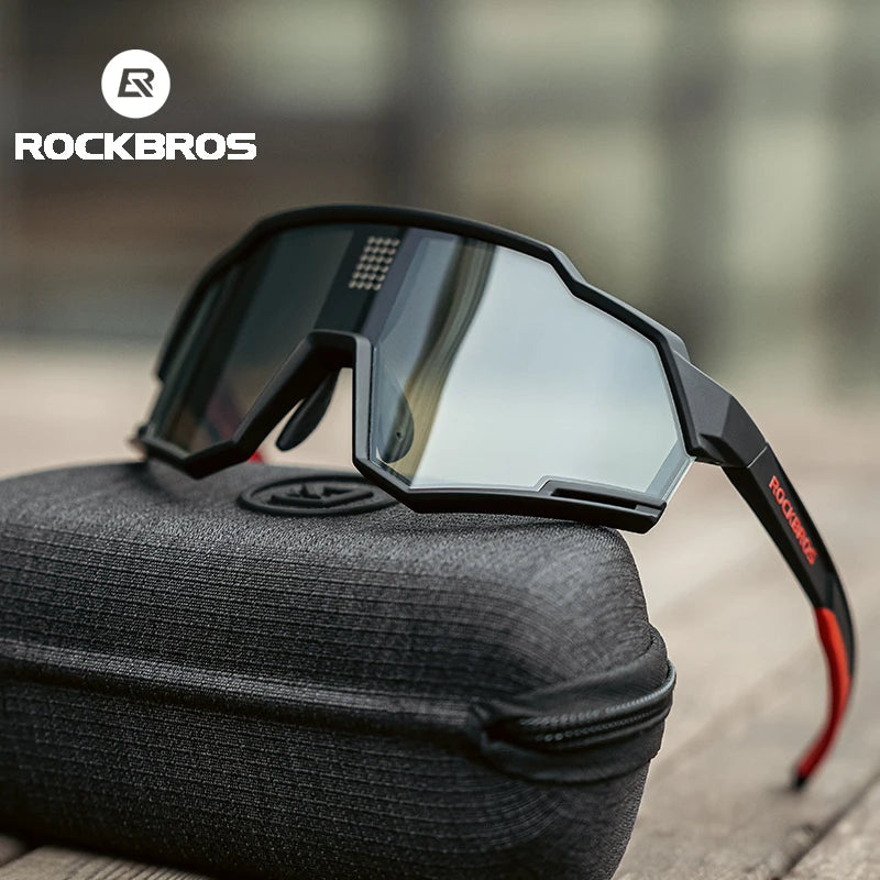 ROCKBROS Photochromic Polarized Cycling Glasses UV400 Eyewear