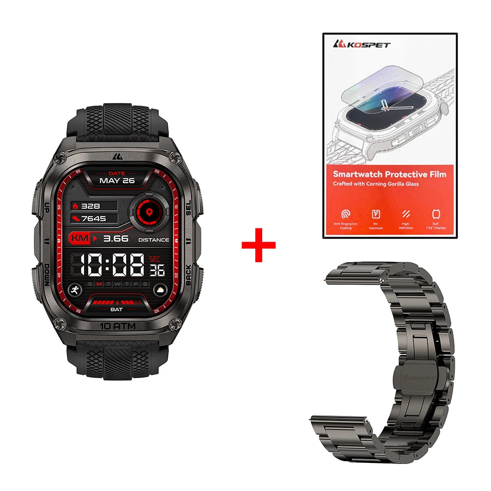 Kospet Tank M4 Smart Watch With 6-Sat GPS And Waterproof