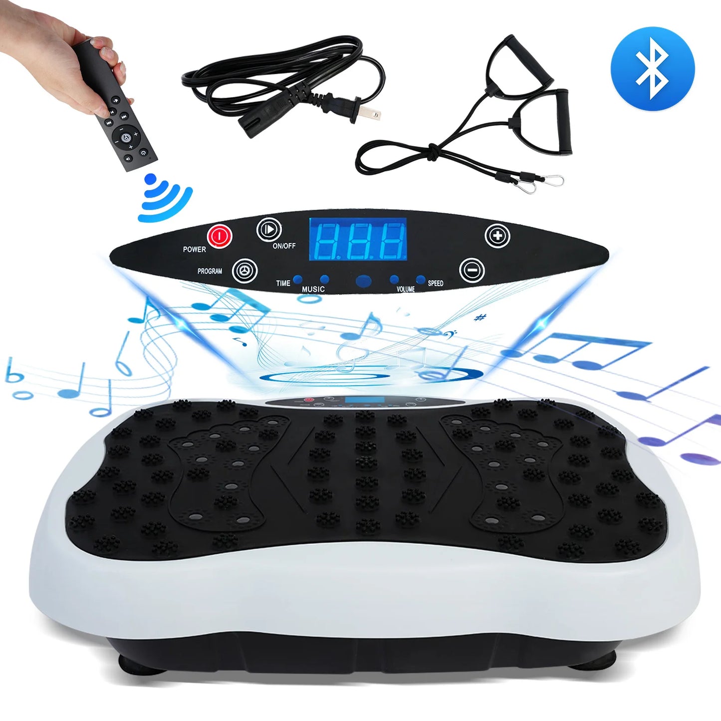 Full-Body Vibration Plate Exercise Machine For Home Gym Remote Control