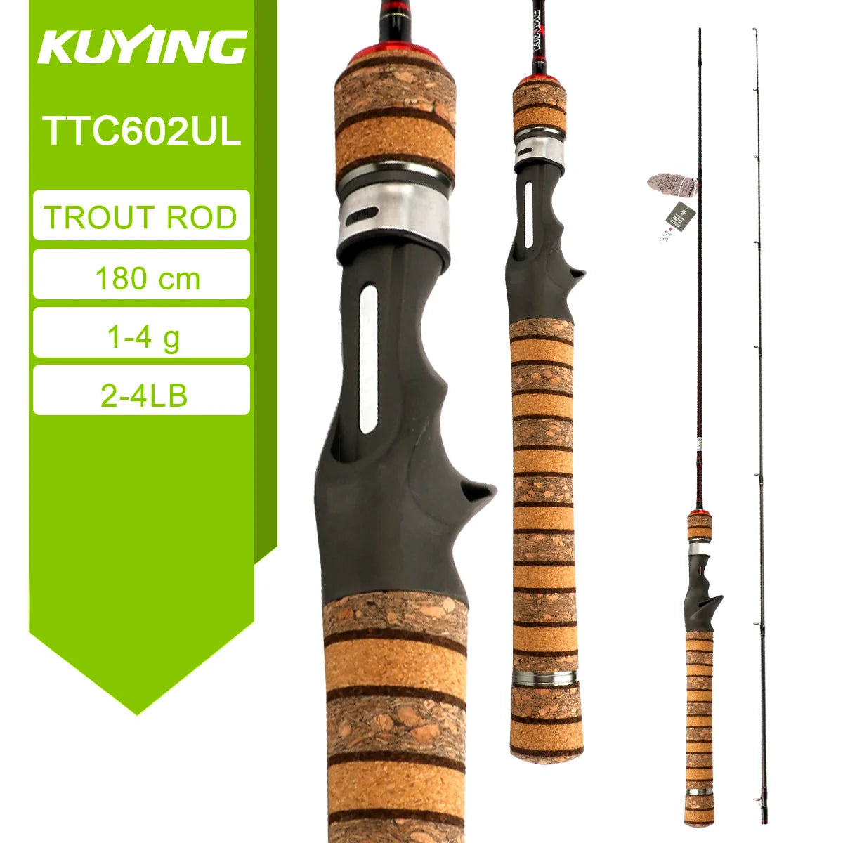 KUYING Carbon Lure Rod For Casting And Spinning River Ocean