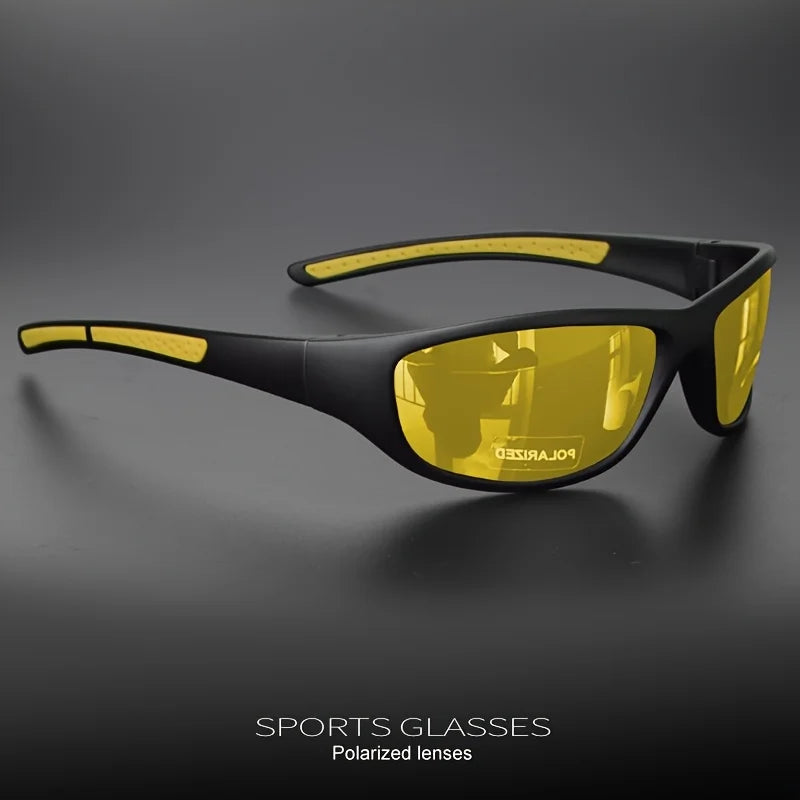 VEGUROS Polarized Photochromic Wraparound Sports Sunglasses For Cycling