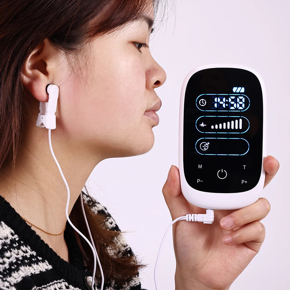 ATANG CES Insomnia Therapy Device With Ear Clip Brain Stimulation