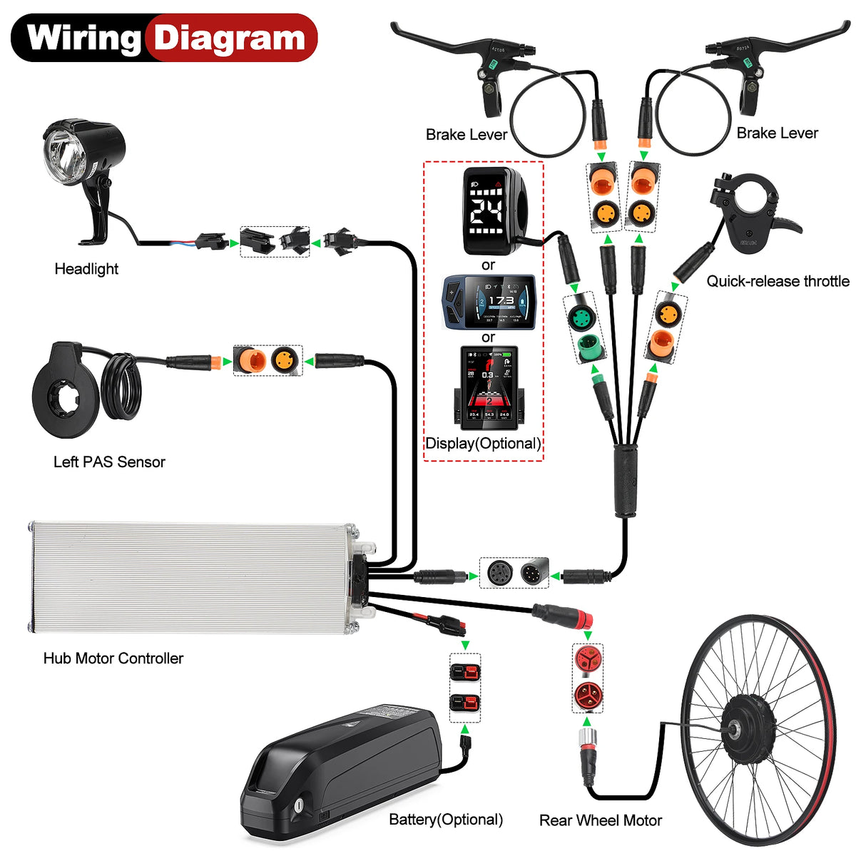BAFANG G0900 Rear Hub Motor Brushless Conversion Kit