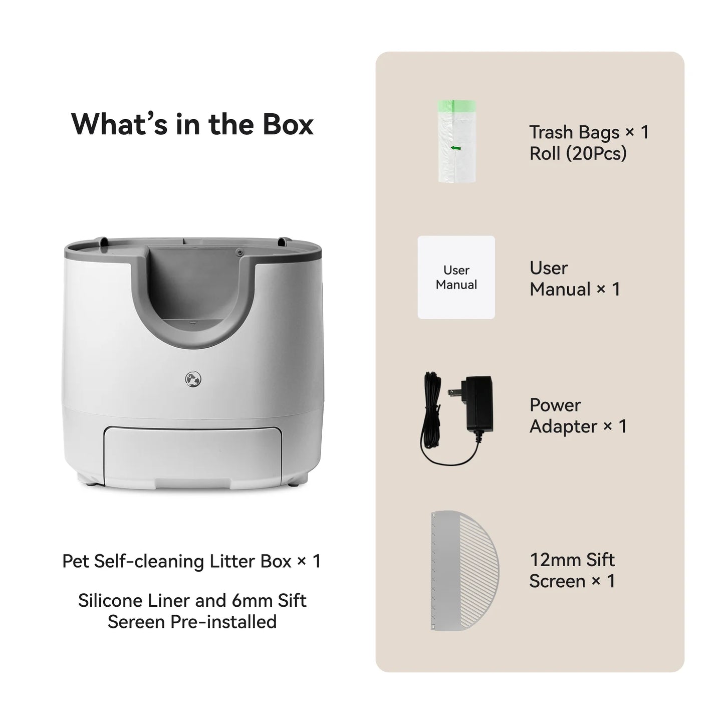 Furoomate Automatic Self Cleaning Cat Litter Box Smart