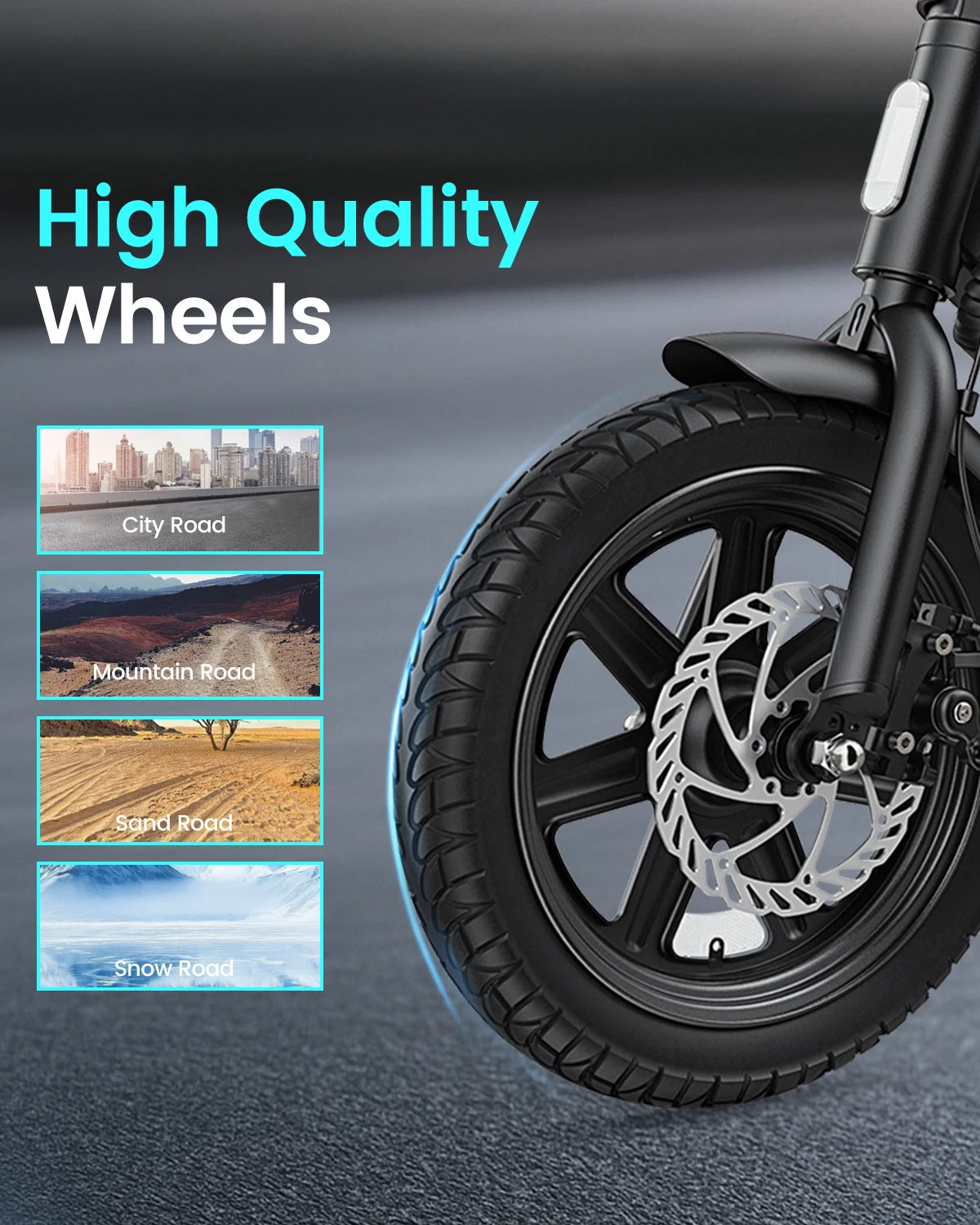 DYU D3F Electric Bicycle With 500W Motor And 36V 7.8Ah Battery