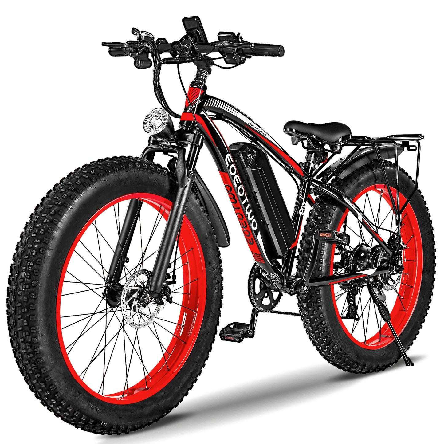EOEOTWO 1500W Fat Tire Electric Bike All Terrain Ebike 34 MPH 48V