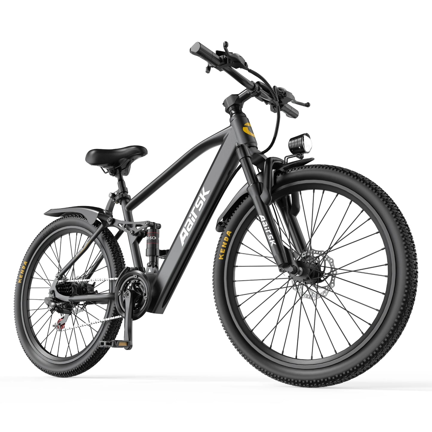EOEOTWO Electric Fat Tire Mountain Ebike 1500W Peak 34MPH 390 Lb