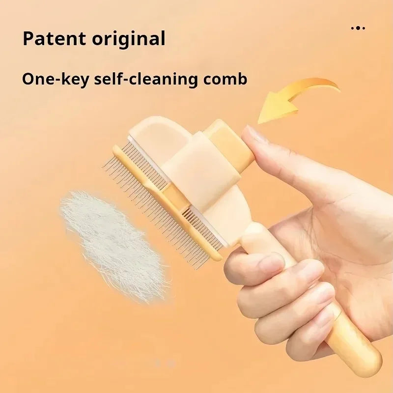 Pet Hair Remover Grooming Brush for Cats and Dogs Bathing