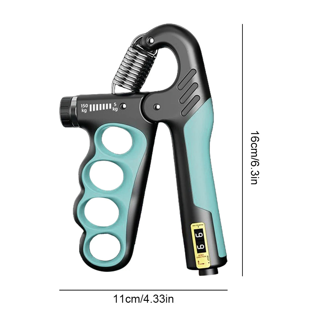 Hand Grip Strengthener 5-100Kg Adjustable Resistance With Counter