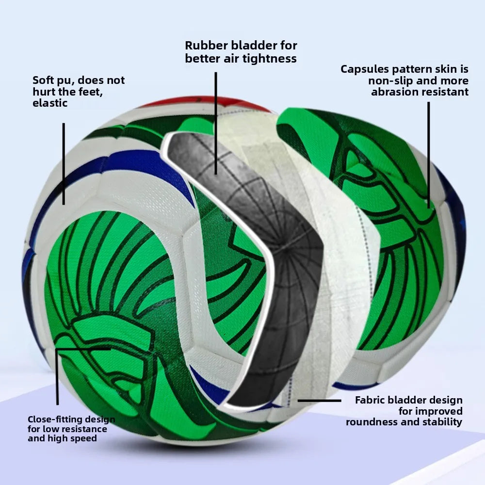 Seamless Soccer Football Match Training Ball for Practice and Play