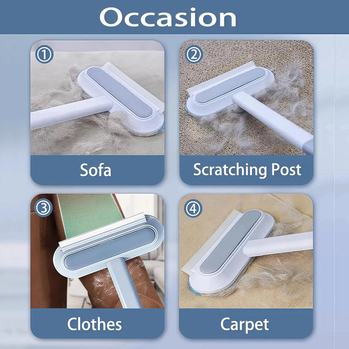 Pet Hair Removal Tool For Furniture, Cars And Carpets