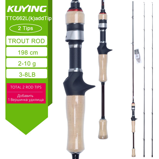 Kuying Teton Fast Action Carbon Fishing Rod For Spinning