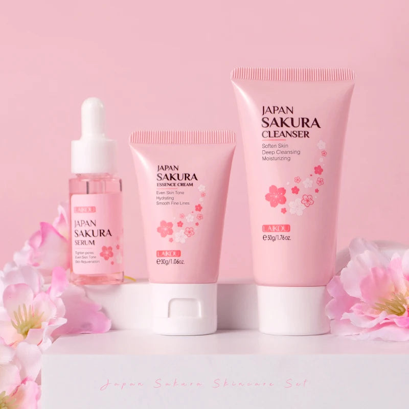 LAIKOU Sakura Skincare Set Moisturizing Anti Aging