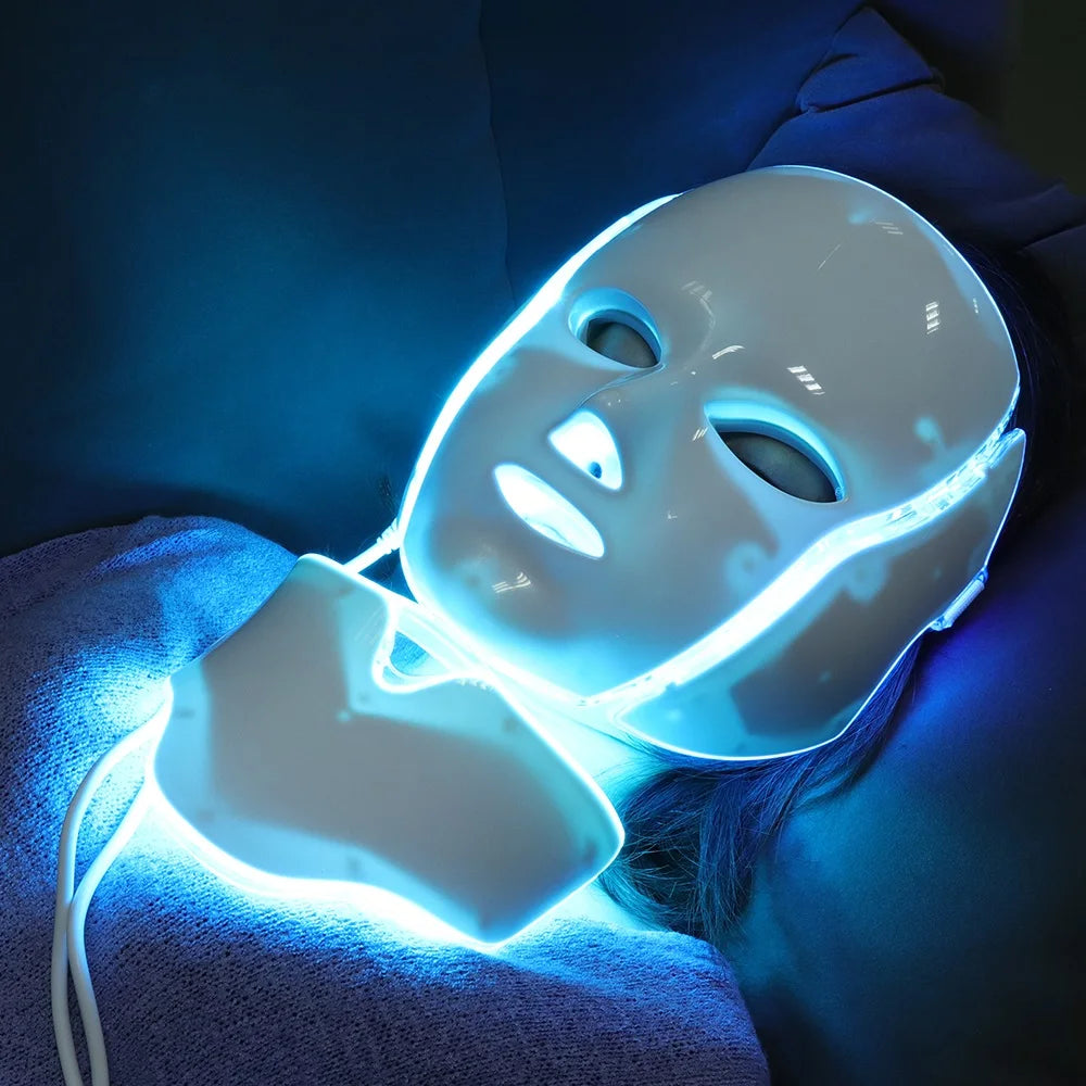 Iebilif 7 Color LED Face Mask For Anti Aging And Skin Rejuvenation
