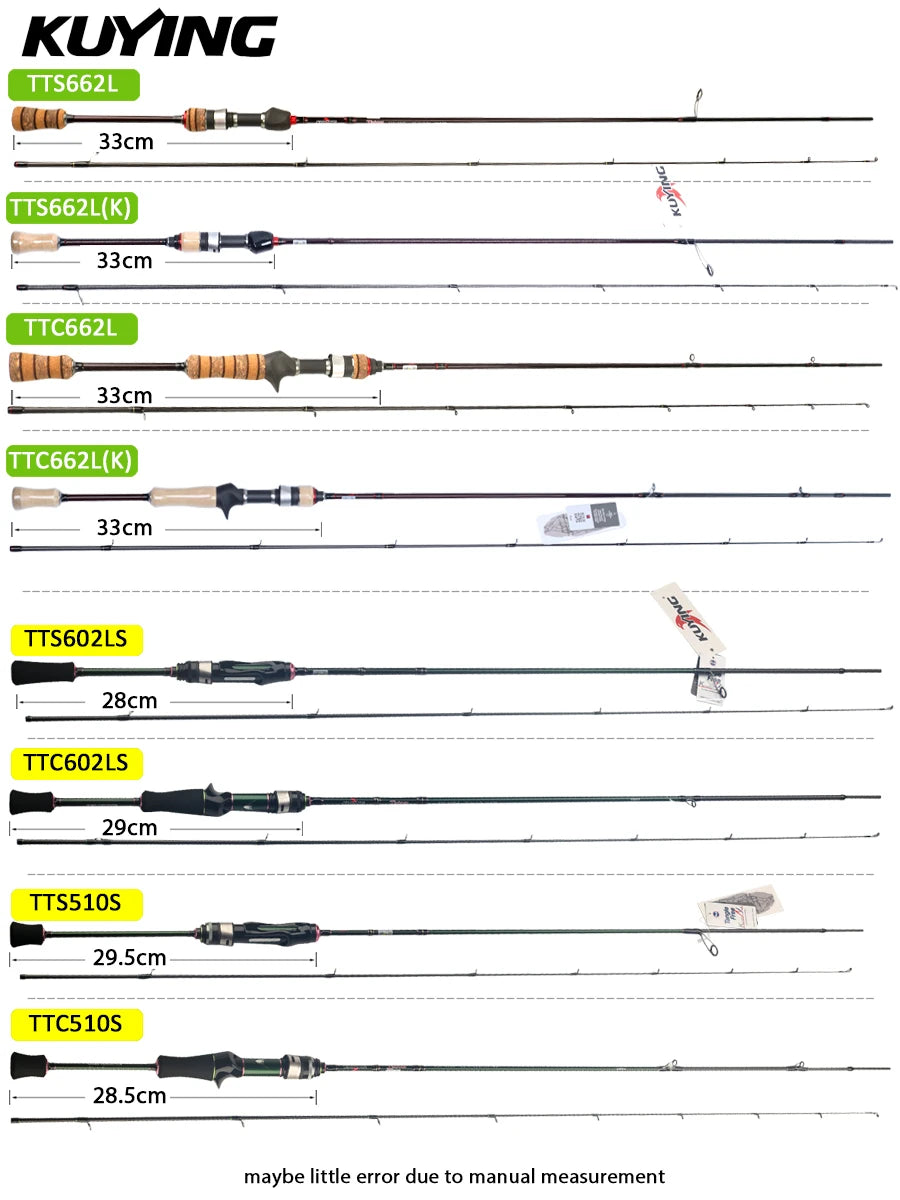 KUYING TETON Spinning Casting Rod With Fuji Guides