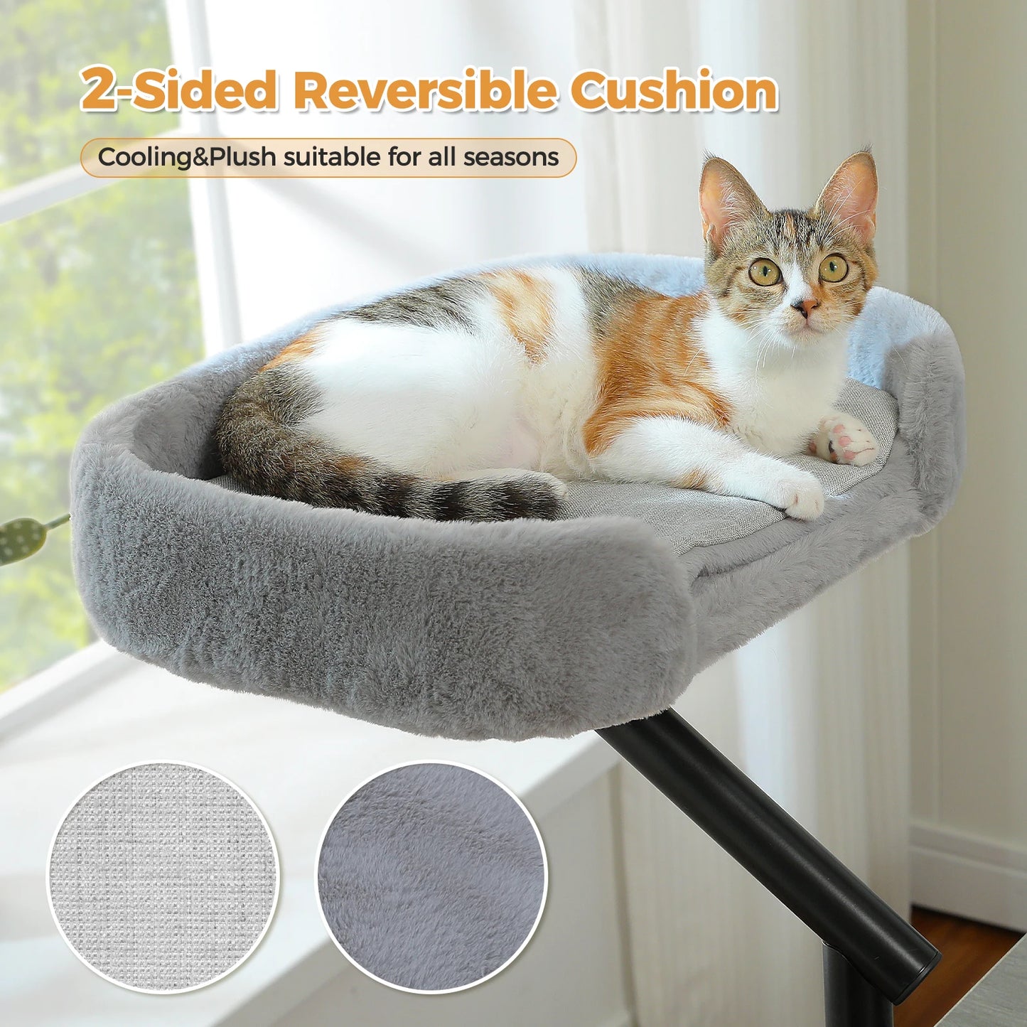 PAWZ Road Cat Desk Bed 360 Degree Rotatable Stand Hammock for Tables