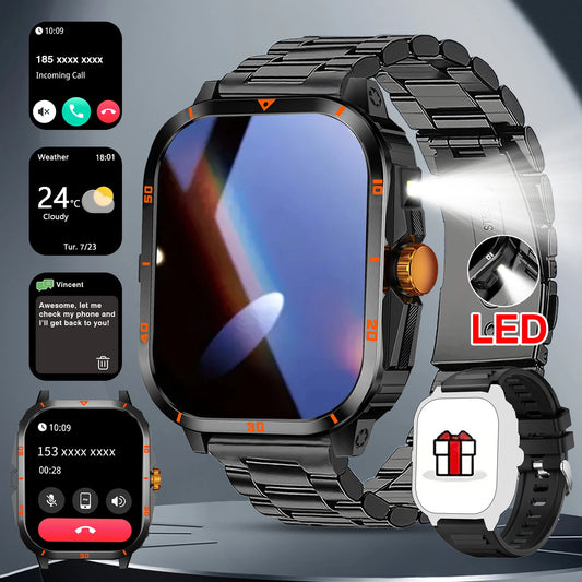 Smartwatch With Bluetooth Calling Touchscreen Unisex Compatible Android iPhone