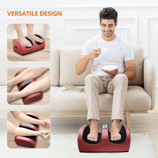 Electric Foot Massager Machine With Heating Kneading For Feet And Legs