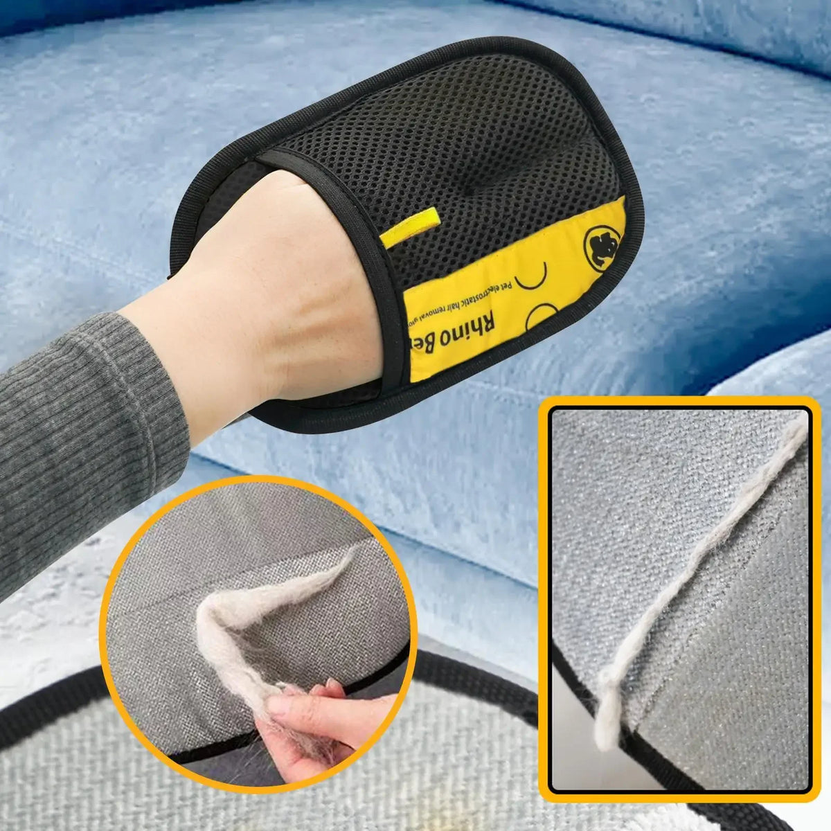 Pet Hair Remover Mitt for Dog and Cat Grooming Glove