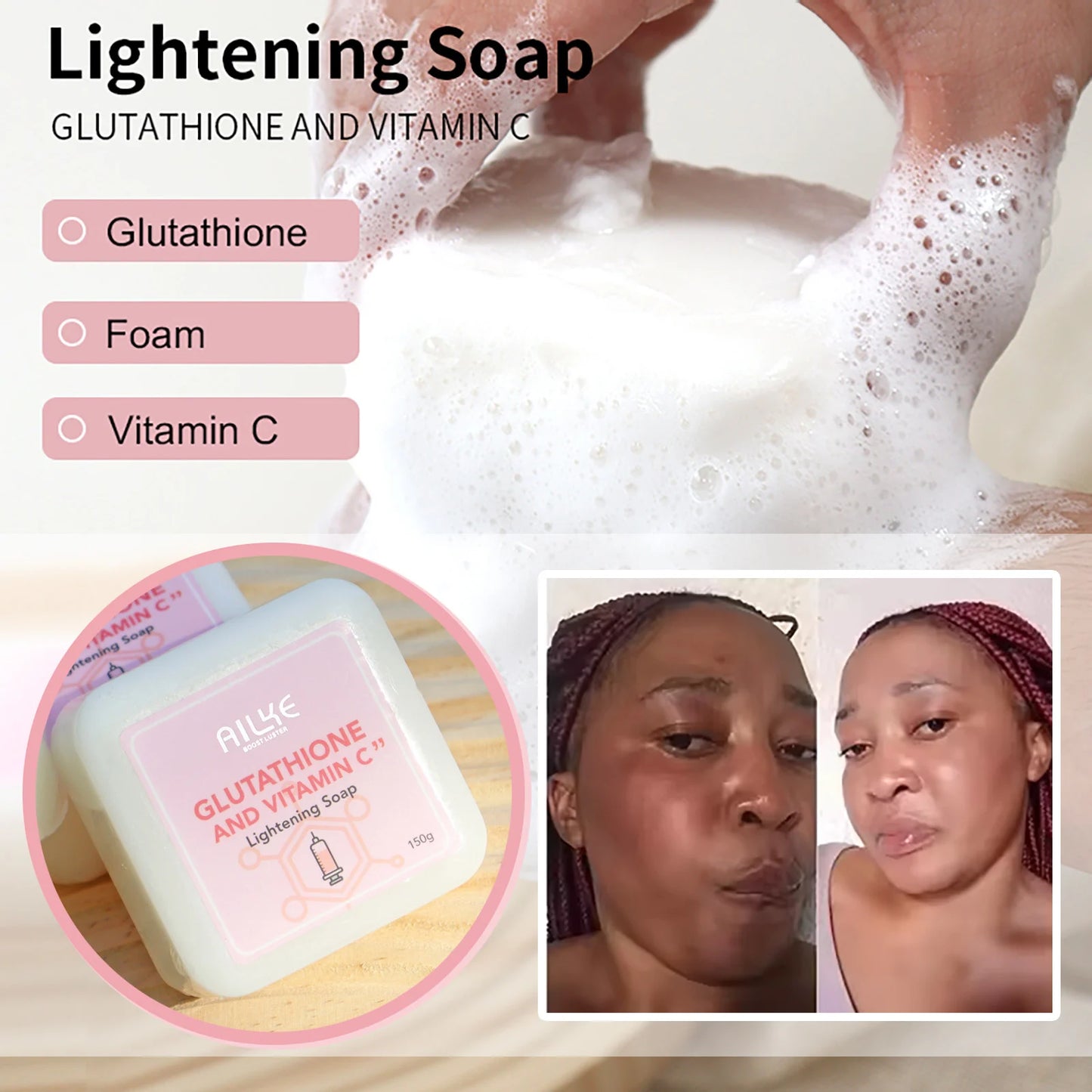 AILKE Whitening Skin Care Cream With Glutathione And Shea Butter