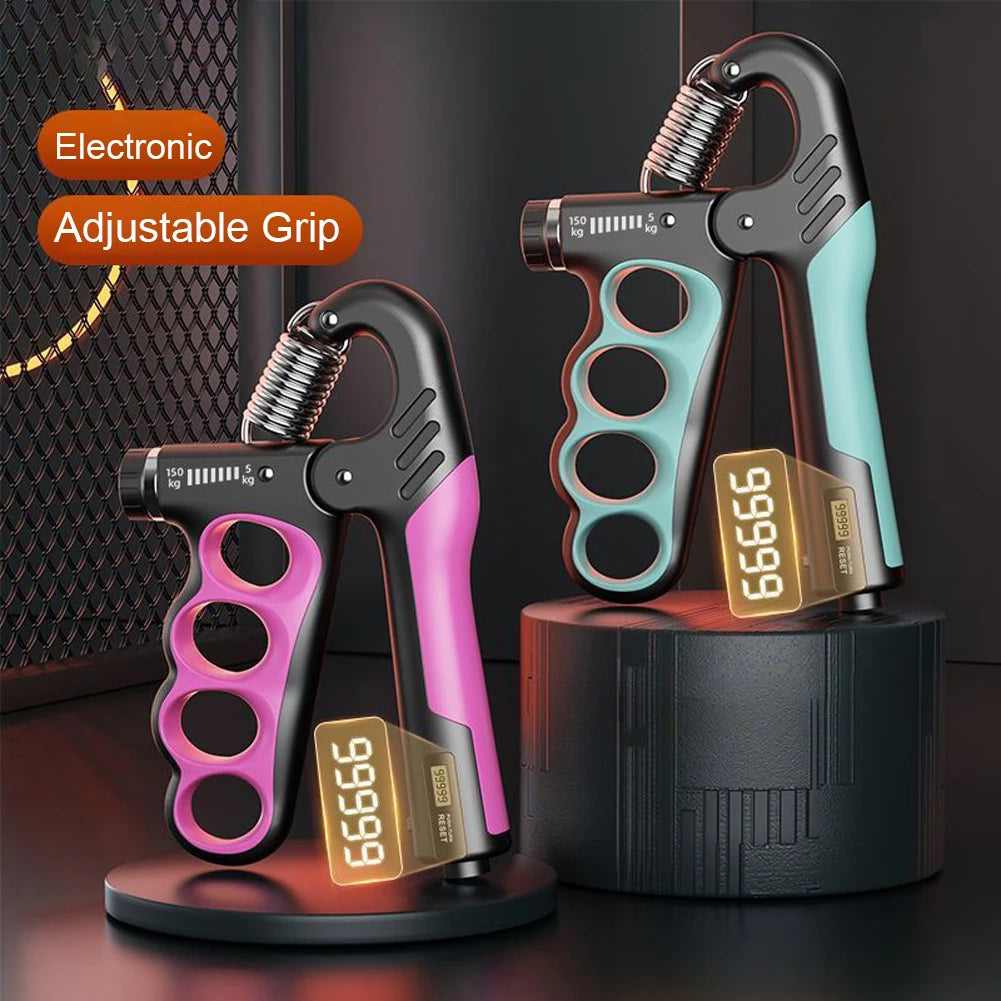 Hand Grip Strengthener 5-100Kg Adjustable Resistance With Counter