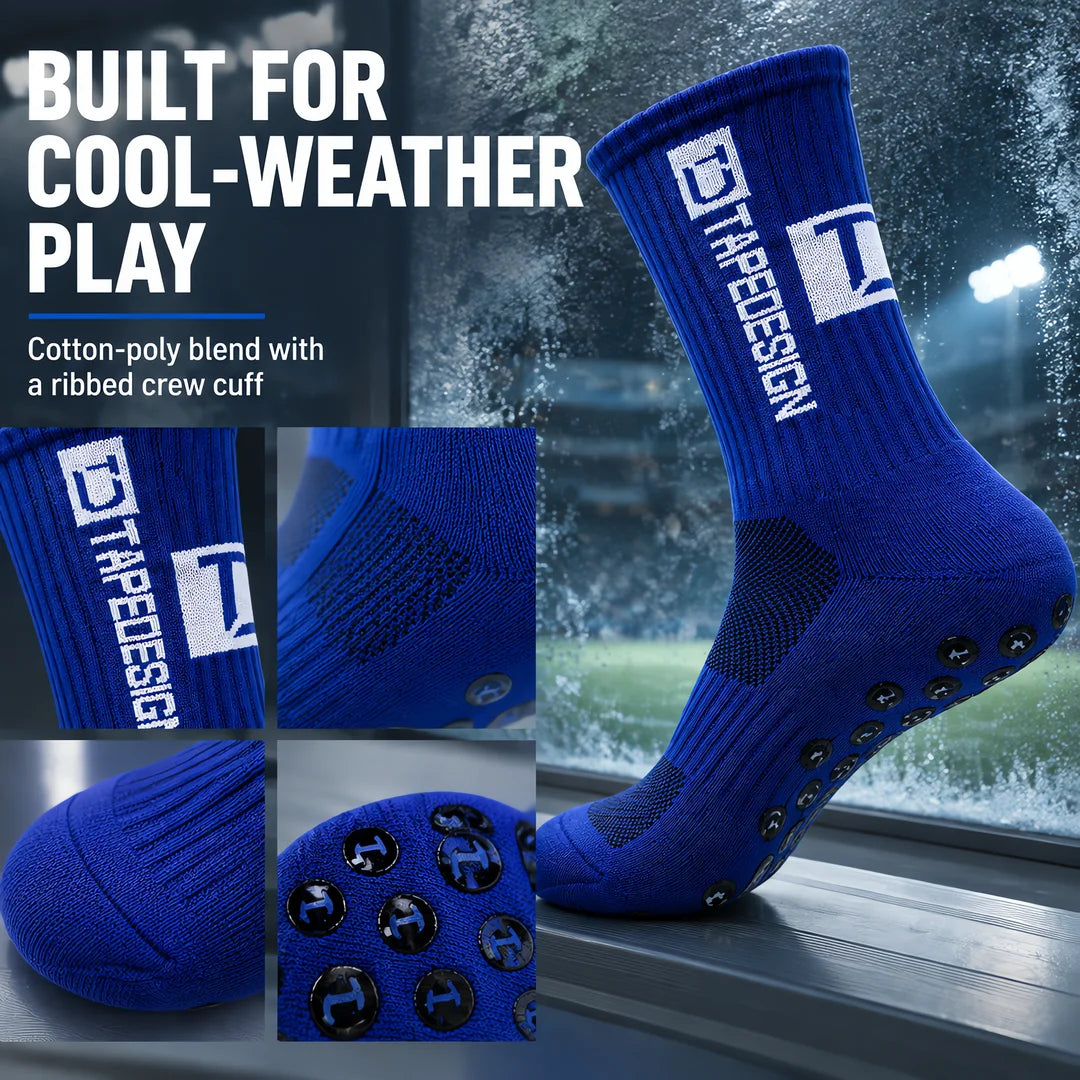 4 Pairs of New TC Mid Tube Glued Football Socks for Sports Training and Competition, Non Slip and Breathable Socks