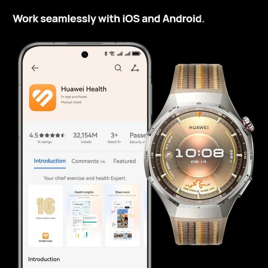 Huawei Watch GT6 Pro Smartwatch Global Version 21-Day Battery