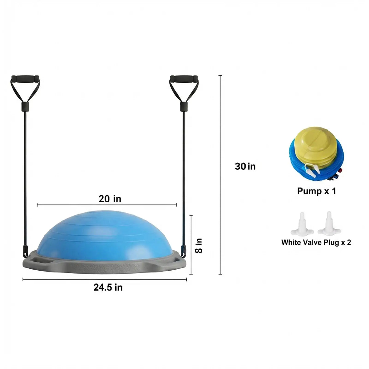 Inflatable Balance Ball Trainer for Yoga Pilates and Core Fitness