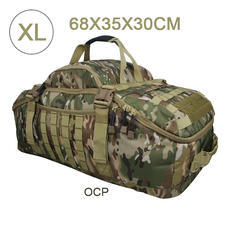 LQARMY 3 Way Duffle Bag Waterproof Travel Bag For Weekends