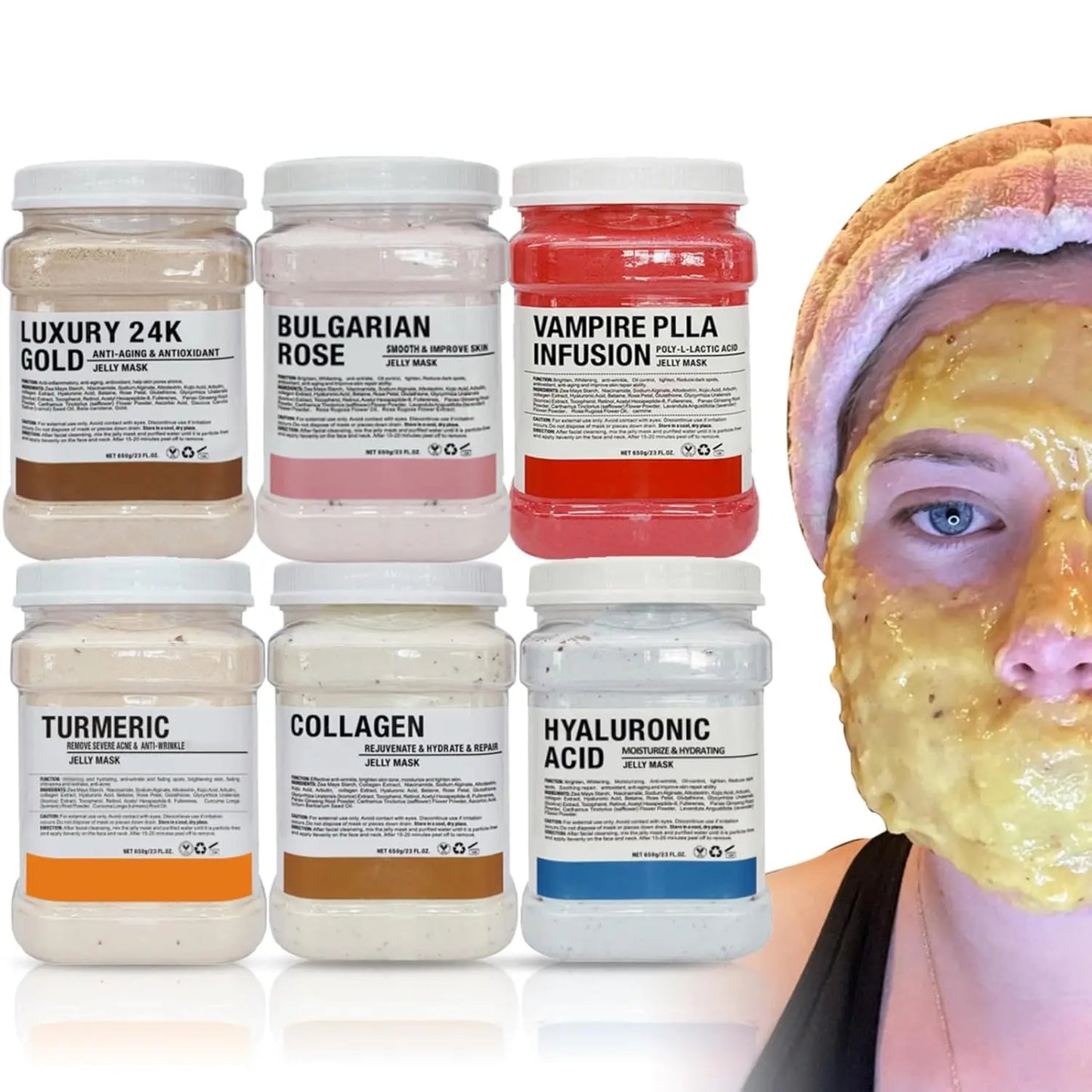 YMEYFAN Jelly Mask Powder 6-Piece Set for Professional Facial Care